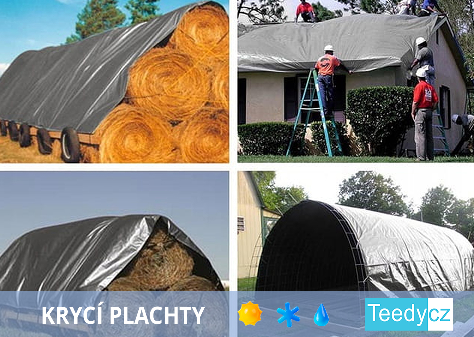 Krycí plachty na střechy