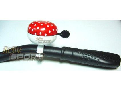 Zvonek na Kolo ocelový 58mm červený