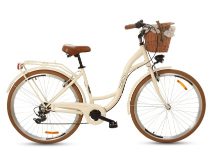 Retro Kolo 26" GOETZE MOOD 7 převodový Krémový +košík