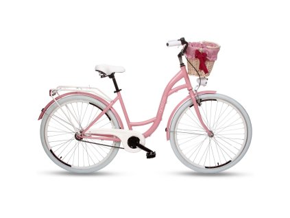retro jízdní kolo goetze barvy růžové