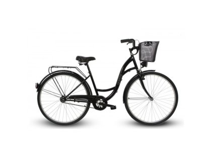 Retro Kolo GOETZE ECO 28" 1 Převodový Černý +Košík Grátis