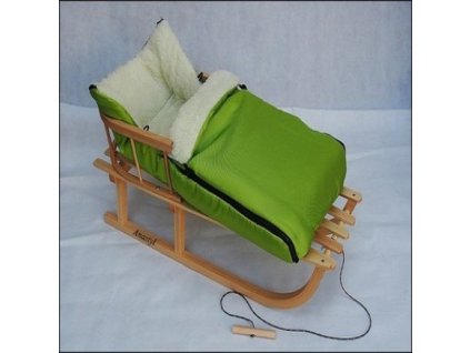 UNIVERZAL FU4 Dětský fusak ovčí rouno zelený