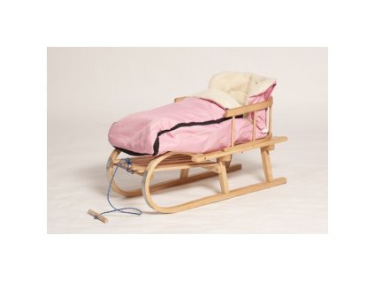 UNIVERZAL FU5 Dětský fusak ovčí rouno růžový