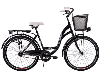 Dámské Retro Kolo CITY 26" 1 Převodový černý + Košík Grátis