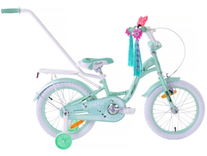 Dětské kolo 16" Fuzlu Lilly mentolové / bílé