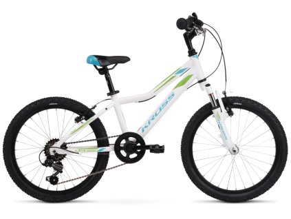 Dětské kolo 20" Kross Lea Mini 2.0 kolo bílá / modrá / zelená lesklá