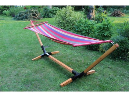 Kornik Houpací síť+konstrukce HAMAK modrá