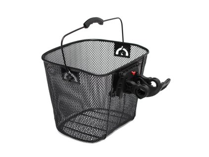 Košík k Jízdním kole na KLIK černý kovový