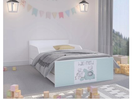 Postel PUFI 160x80 přátelé bez šuplíku+matrace+rošt