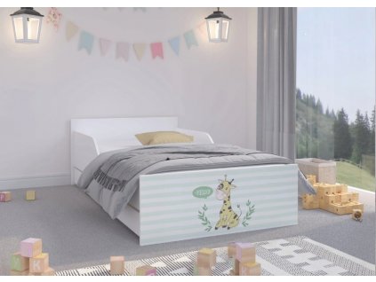 Postel PUFI 160x80 žirafka + šuplík + matrace + rošt