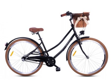 Retro Kolo Goetze DUO 28" 3 Převodový černý +košík