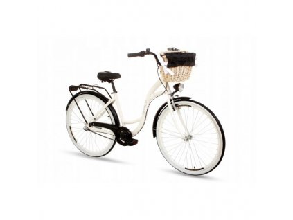 Retro Kolo GOETZE STYLE Hliníkový 28" 3 Převodový bílo-černý