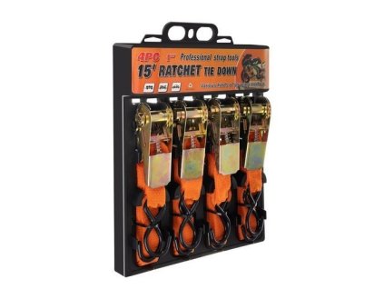 ISO Upínací popruhy 4m / 600kg 4 kusy