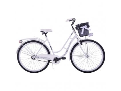 Dámské Městské kolo 28" HOLLAND RETRO 1 převodový Bílý +košík grátis