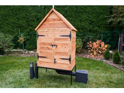Dřevěná Udírna do Zahrady Velká 100 x 70 x 180 cm U13