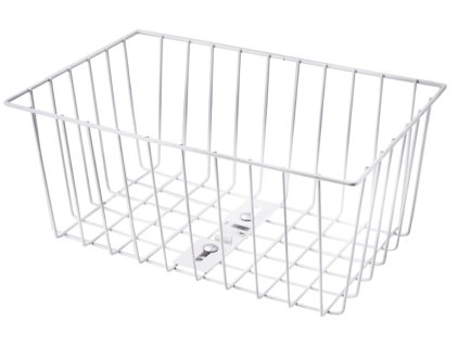 Zavazadlový košík na kolo-zadní bílý