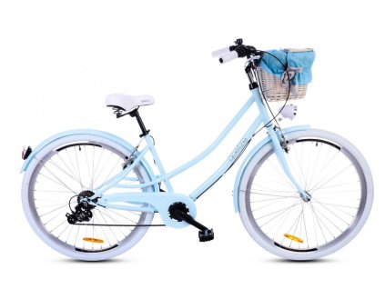 Retro Kolo 28" Goetze DUO 7 Převodový modrý+košík