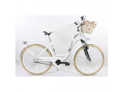 Dámské retro kolo ORLANDO LAVIDA 26" 3 převodové, hliníkové, odpružené + košík