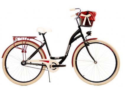 Dámský Retro Kolo CITY 28" Černý 3 Převodový 2017+Košík Grátis