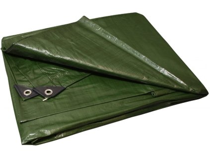 Euro KRYCÍ PLACHTA 4X6 M ZELENO - STŘÍBRNÁ (130g/m2)