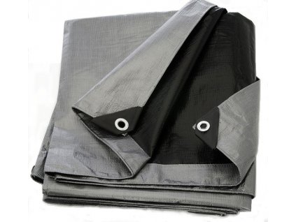 Euro KRYCÍ PLACHTA 15x20m STŘÍBRNO - ČERNÁ (260 g/m2)