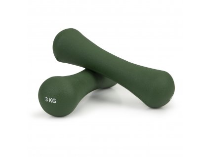 Činky neoprenová závaží fitness set 2x3 kg