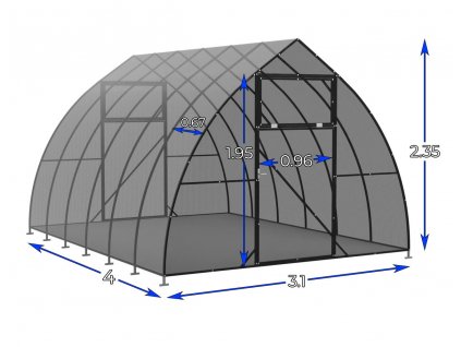 polykarbonátové sklo ve tvaru kapky