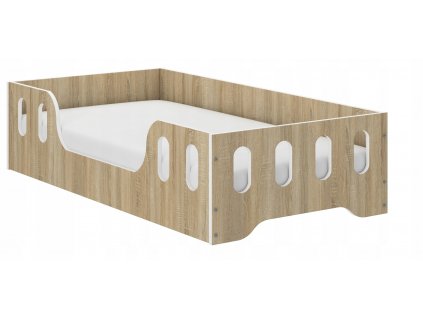 Dětská postel Montessori LAKI160x80 Sonoma nebo bílá
