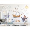 Nálepka na zeď mořské lodě