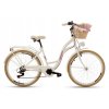 Retro Kolo 26" Goetze MOOD 7 Převodový Bílo-krémový+košík