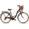 Retro Kolo 26" GOETZE MOOD 7 převodový Černo/hnědý+košík