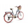Retro Kolo 26" Goetze MOOD 7 Převodový šedý/růžová kola