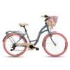 Retro Kolo 26" Goetze MOOD 7 Převodový šedý/růžová kola
