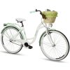 Retro Kolo GOETZE BLUEBERRY 28" 1 Převodový Bílo/Mentolový +košík