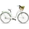 Retro Kolo GOETZE BLUEBERRY 28" Bílo/Mentolový 3 Převody+košík