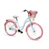 Retro Kolo Goetze COLOURS 26" / 28" 3 Převody Modro-růžový+Košík