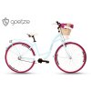 Retro Kolo Goetze COLOURS 28" 1 Převod Světle modrý fialová kola+Košík