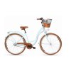 Retro Kolo Goetze COLOURS 28" 3 Převodový Modrý hnědá kola+košík