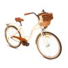 Retro Kolo GOETZE COLOURS LTD 26" 3 Převodový Krémový-Hnědá Kola+košík