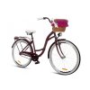 Retro Kolo GOETZE STYLE 28" 1 Převodový Fialový+košík