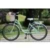 Dámský Městský Retro Kolo 28" Jednopřevodový Pistaciový