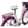 Dámské Retro Kolo CITY 26" 3 Převodový bílo/fialový Doplňky + Košík Grátis