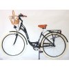 Dámské Retro Kolo ORLANDO Černý 28" 3 Převody Odpužený Hlinikový+Košík Grátis