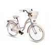 Dětské Retro Kolo 24" Goetze STYLE 1 Převodový lila + košík