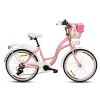 Městské Retro Kolo 24" GOETZE MOOD 6 převodový Růžový+košík