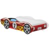 Postel auto CORVETTE červená 160x80+matrace+rošt