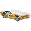 Postel auto CORVETTE žlutá 140x70+matrace+rošt