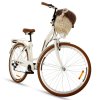 Retro Kolo 28" GOETZE MOOD 7 převodový Bílá hnědá kola +košík grátis