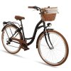 Retro Kolo 28" Goetze MOOD 7 Převodový Černo-hnědý+košík