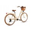 Retro Kolo 28" Goetze MOOD 7 Převodový Krémovo-hnědý +košík